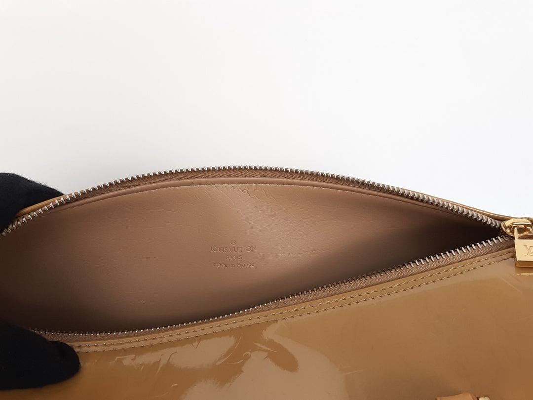 Louis Vuitton Vernis Bedford Hand Bag M91329 Vernis Monogram Brown VI006514