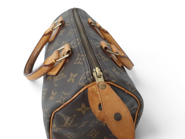 Louis Vuitton Monogram Speedy 25 M41528 Boston Bag Hand Bag TH09574