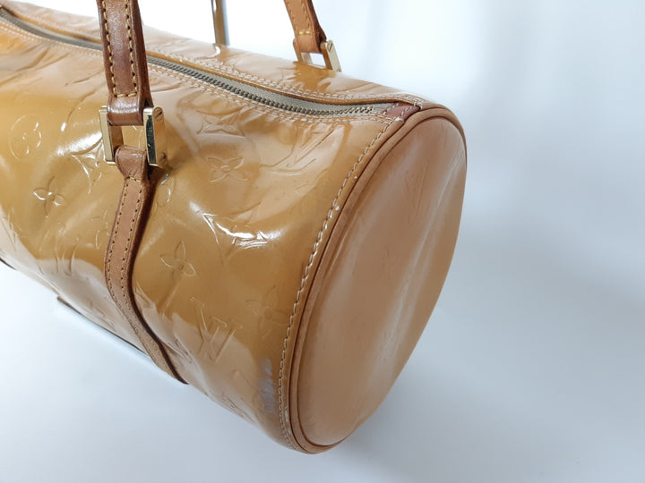 Louis Vuitton Vernis Bedford Hand Bag M91006 Vernis Monogram Yellow VI09192