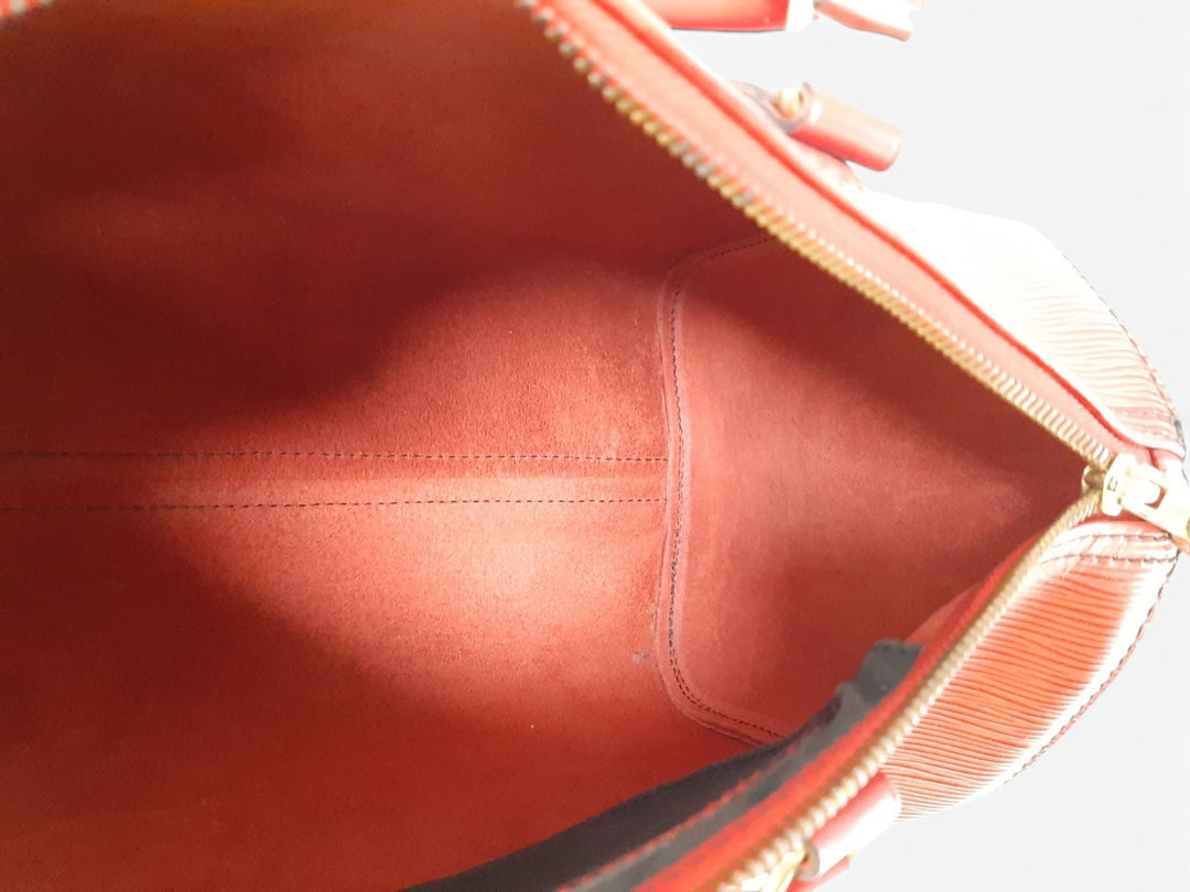 Louis Vuitton Handbag Speedy 30 M43007 Epi Red Boston Bag VI0932 Padlock Key10