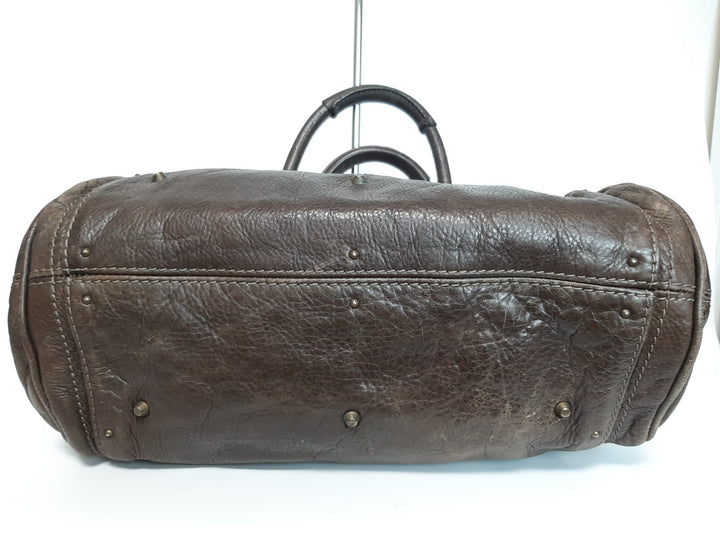 Chloe Paddington Dark Brown Glod Padlock Key Women's Hand Shoulder Bag8