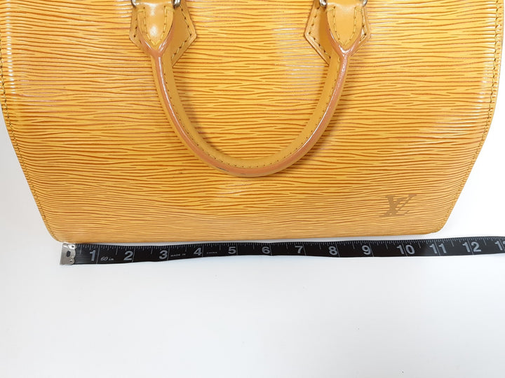 Louis Vuitton Handbag Speedy 25 Epi Leather M43019 Yellow Boston VI1914 Padlock15