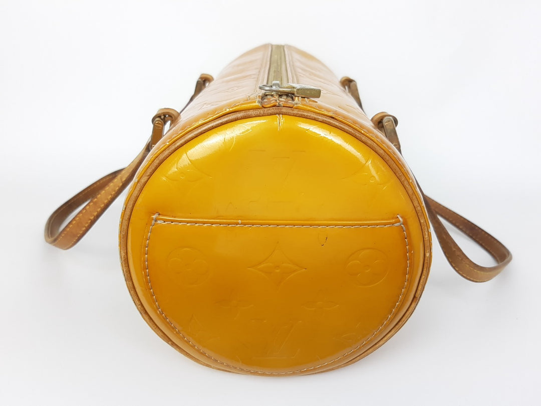 Louis Vuitton Vernis Bedford Hand Bag M91006 Monogram Yellow VI00925