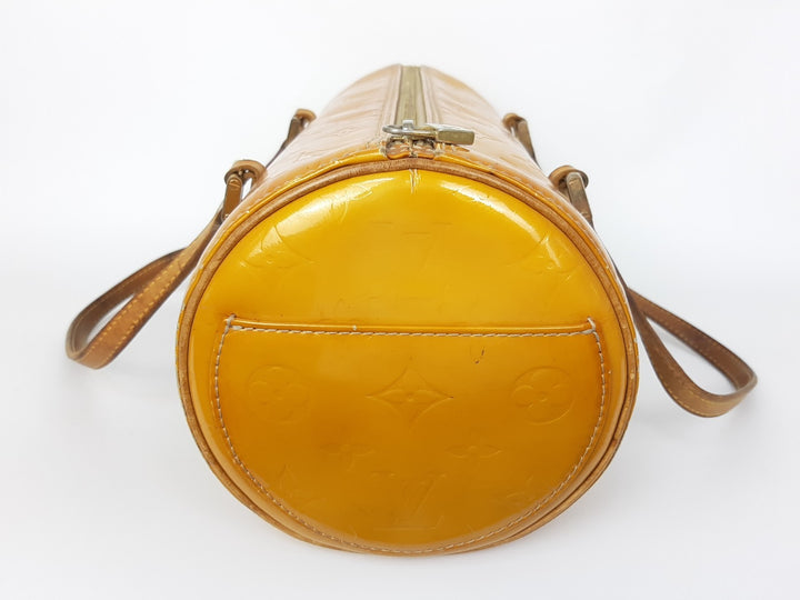 Louis Vuitton Vernis Bedford Hand Bag M91006 Monogram Yellow VI00925