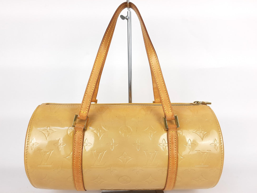 Louis Vuitton Vernis Bedford Hand Bag M91006 Monogram Yellow VI09591