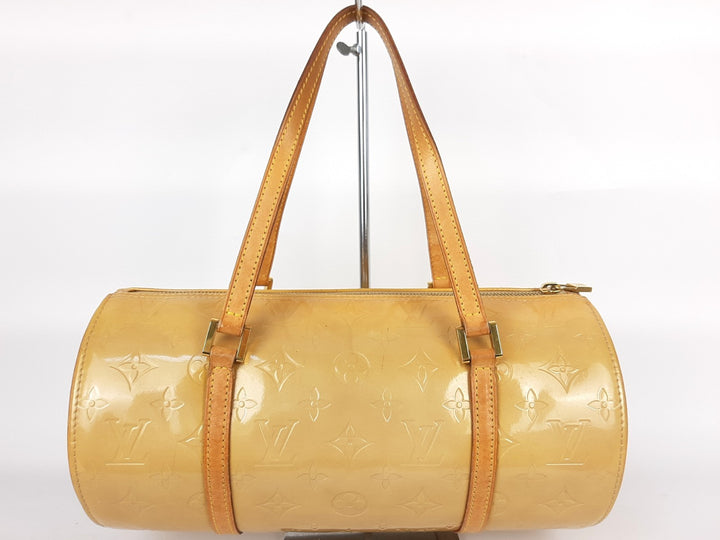 Louis Vuitton Vernis Bedford Hand Bag M91006 Monogram Yellow VI09591