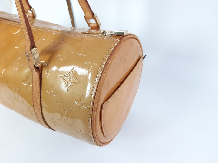 Louis Vuitton Vernis Bedford Hand Bag M91006 Vernis Monogram Yellow VI19097
