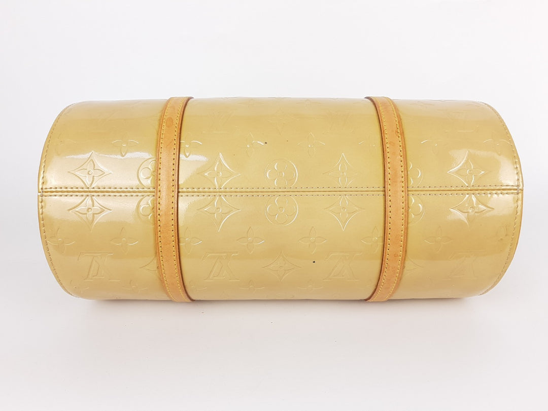 Louis Vuitton Vernis Bedford Hand Bag M91006 Monogram Yellow VI09598