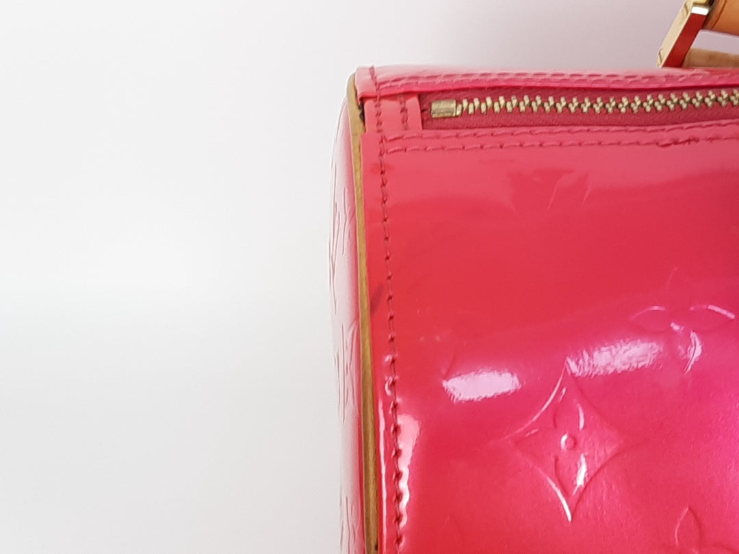 Louis Vuitton Vernis Bedford Hand Bag M9133F Vernis Monogram Pink VI10125