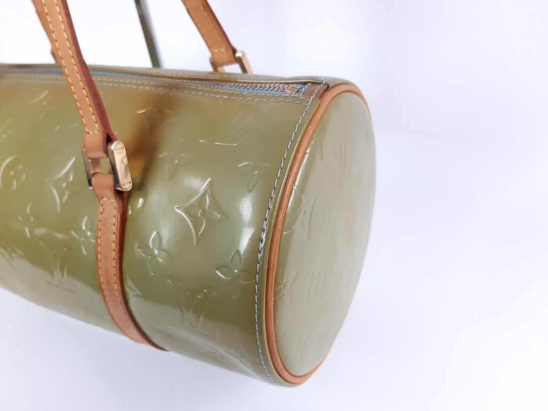 Louis Vuitton Vernis Bedford Hand Bag M91329 Vernis Monogram Green VI09292