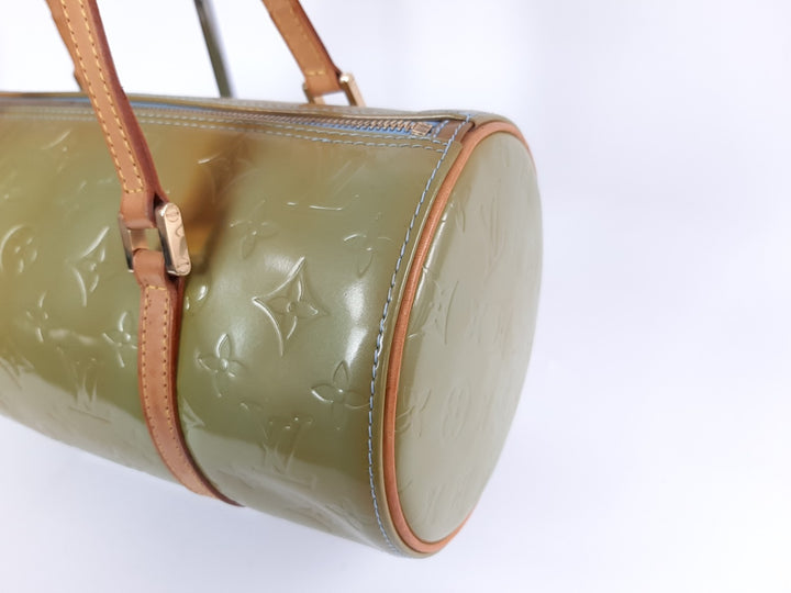 Louis Vuitton Vernis Bedford Hand Bag M91329 Vernis Monogram Green VI09292