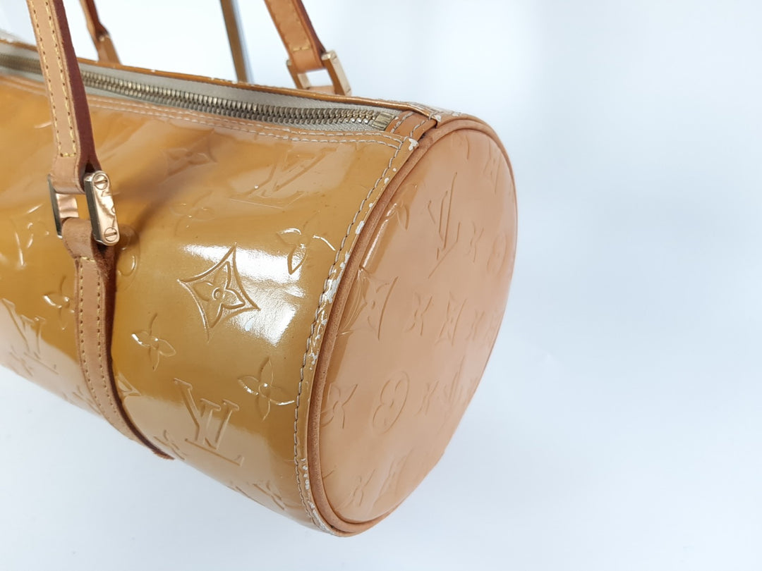 Louis Vuitton Vernis Bedford Hand Bag M91006 Vernis Monogram Yellow VI19092