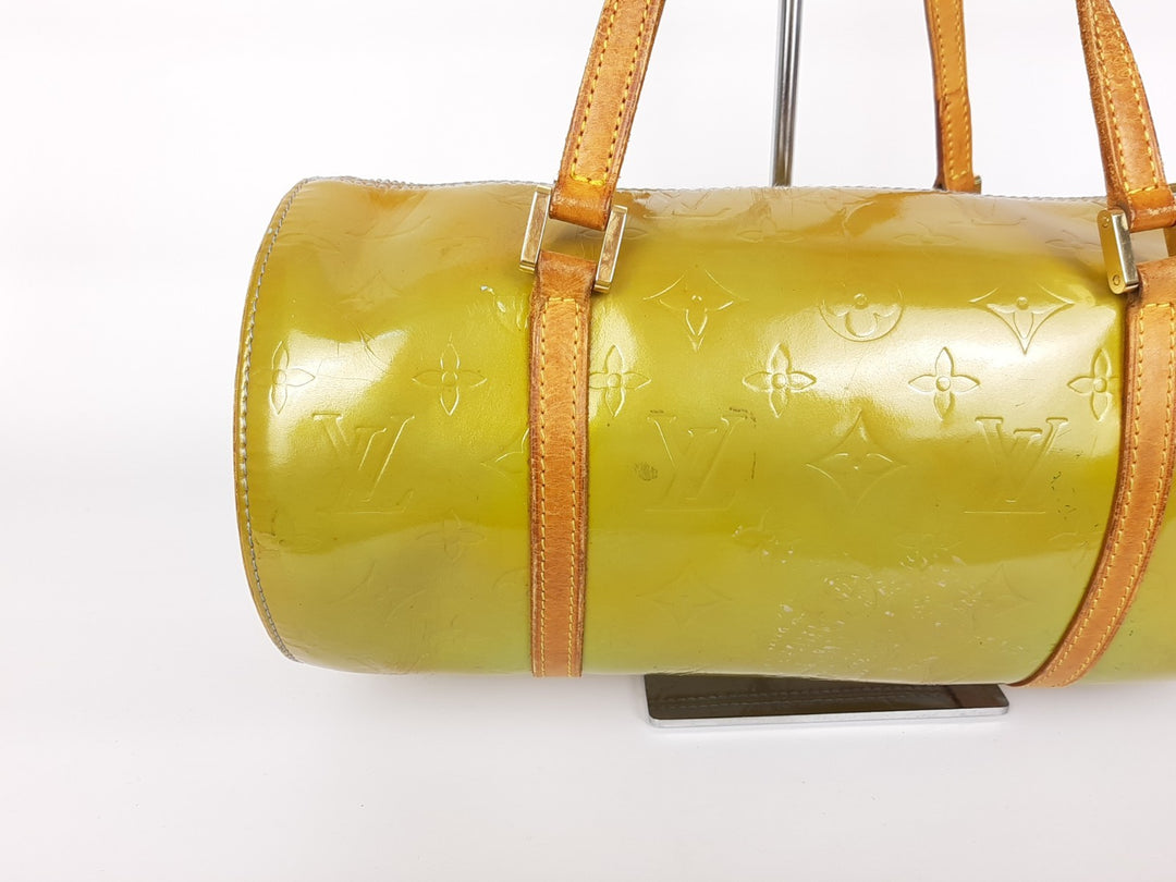Louis Vuitton Vernis Bedford Hand Bag M91007 Vernis Monogram Green VI19184