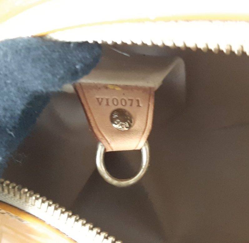 Louis Vuitton Vernis Bedford Hand Bag M91006 Vernis Monogram Yellow VI007115