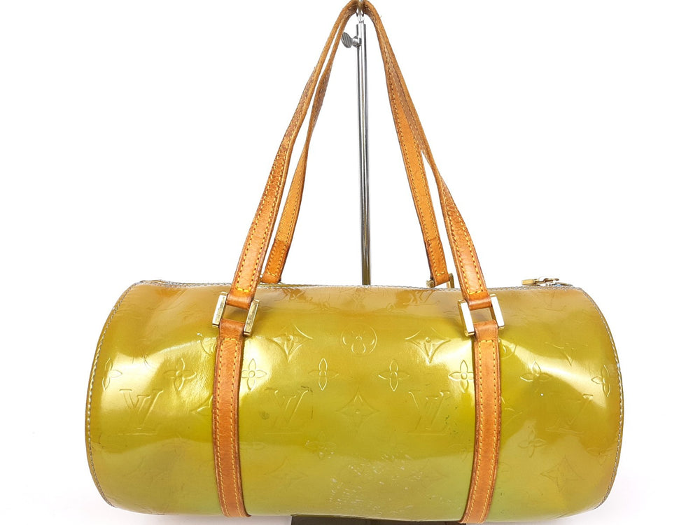 Louis Vuitton Vernis Bedford Hand Bag M91007 Vernis Monogram Green VI19181