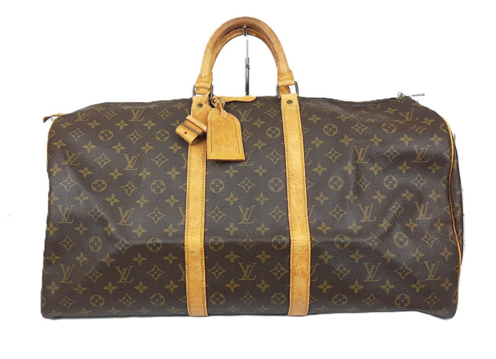 Louis Vuitton Monogram Keepall 55 M41424 Boston Bag SD852 Authentic0