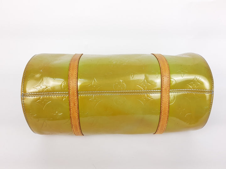 Louis Vuitton Vernis Bedford Hand Bag M91007 Vernis Monogram Green VI19186