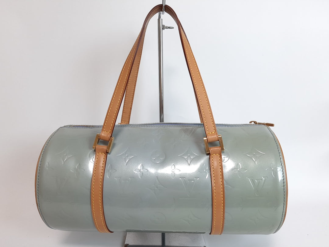 Louis Vuitton Vernis Bedford Hand Bag M91007 Vernis Monogram Blue VI00631