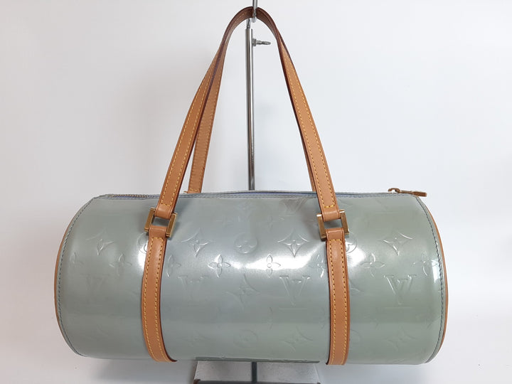 Louis Vuitton Vernis Bedford Hand Bag M91007 Vernis Monogram Blue VI00631