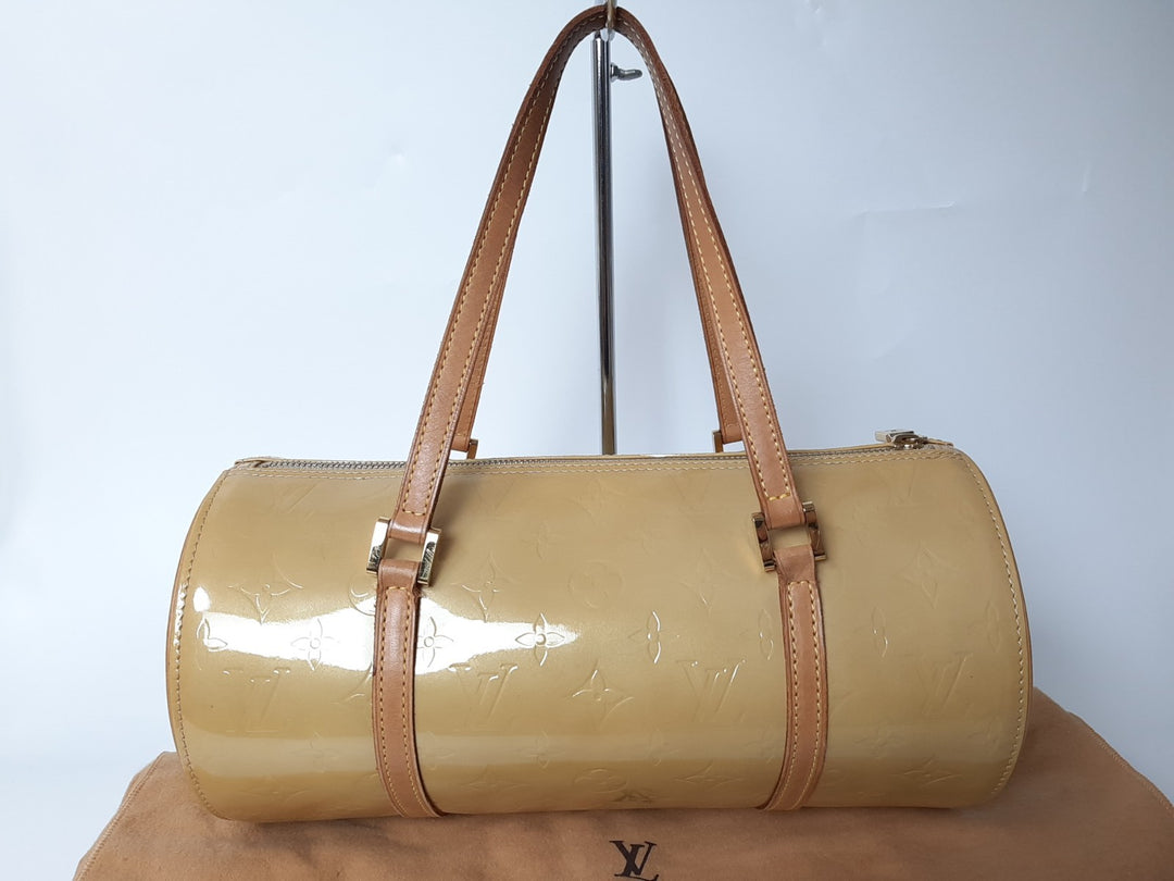 Louis Vuitton Vernis Bedford Hand Bag M91006 Vernis Monogram Yellow VI10024