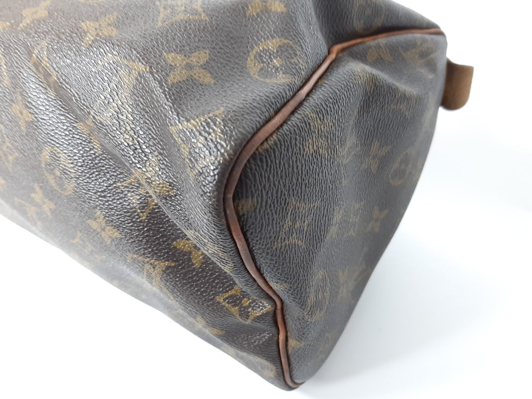 Louis Vuitton Monogram Speedy 25 M41528 Boston Bag Hand Bag MI0911 Padlock Key12