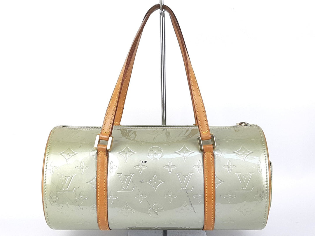 Louis Vuitton Vernis Bedford Hand Bag Vernis Monogram M91331 VI0051 Gray Green1