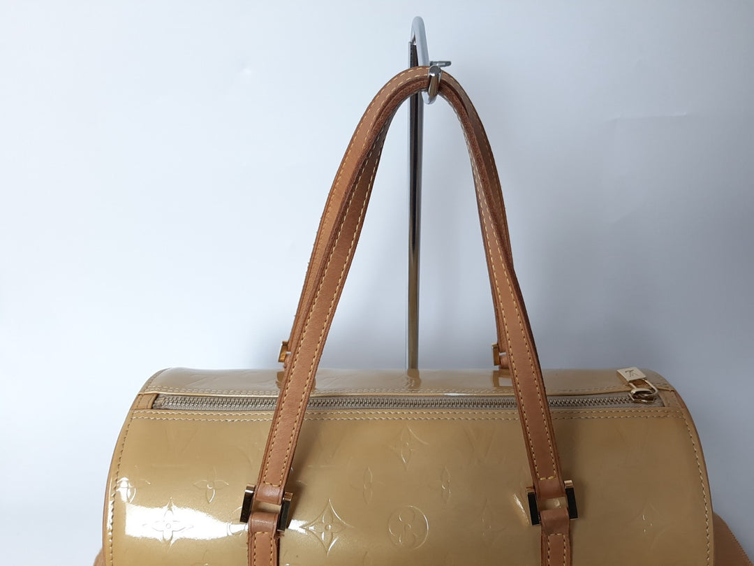 Louis Vuitton Vernis Bedford Hand Bag M91006 Vernis Monogram Yellow VI10027