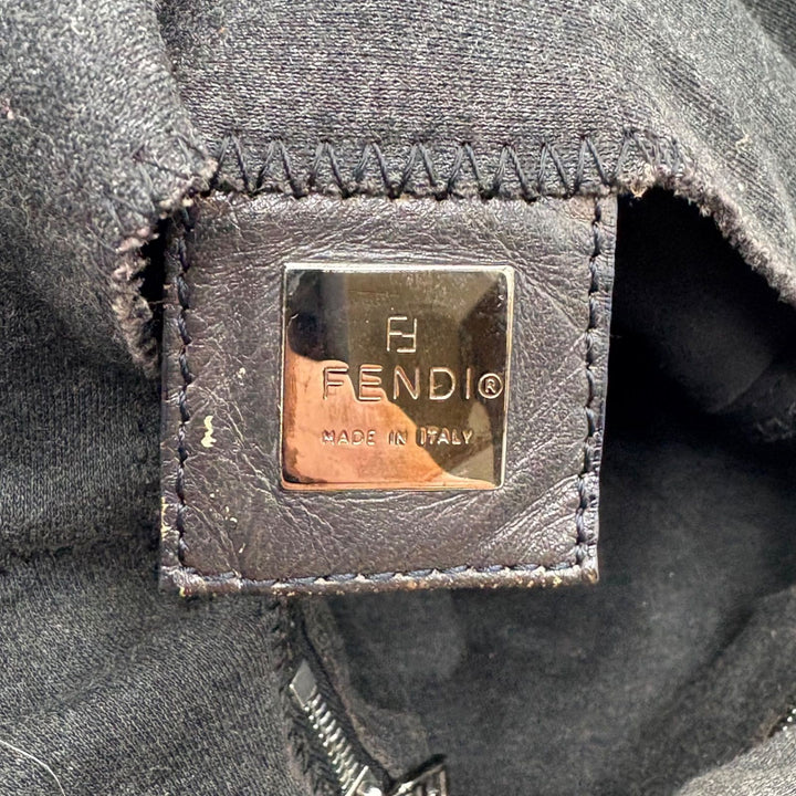 FENDI Zucca Mamma Baguette Shoulder Hand Bag Canvas Leather Gray16