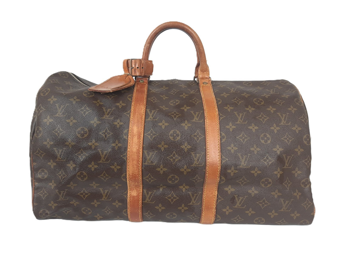 Louis Vuitton Monogram Keepall 50 M41426 Boston Bag SD824 Authentic0