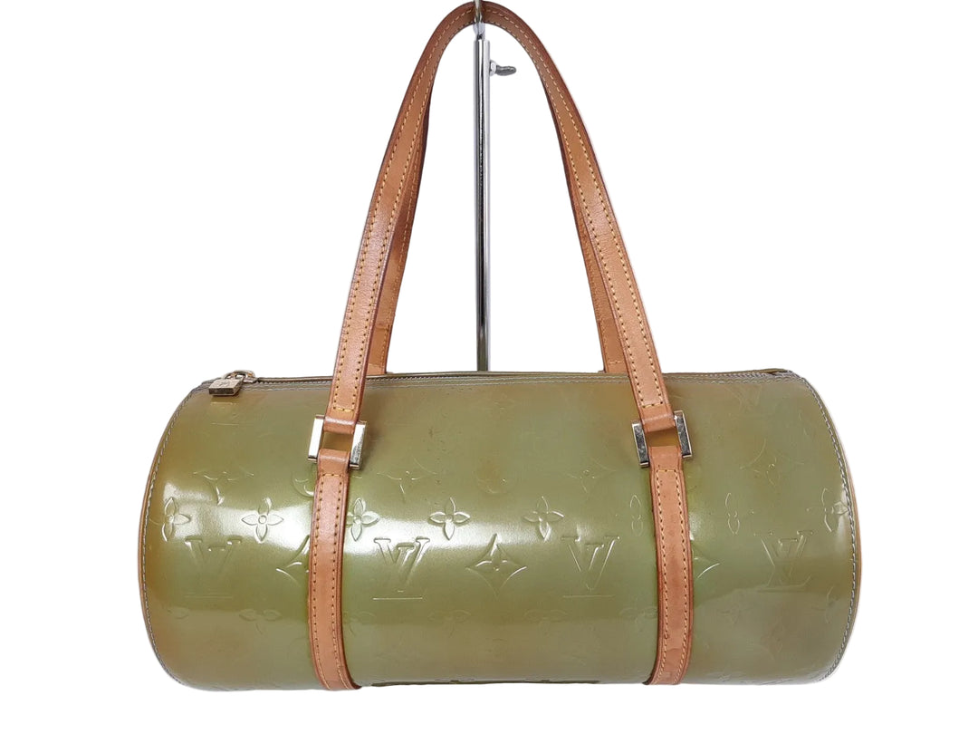 Louis Vuitton Vernis Bedford Hand Bag M91329 Vernis Monogram Green VI09290