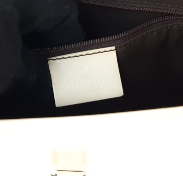 Gucci Jackie GG Canvas Handbag One Shoulder Tote Bag White Silver Hardware14
