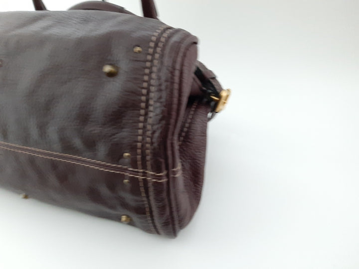 Chloe Paddington Brown Glod Padlock Key Women's Hand Shoulder Bag11