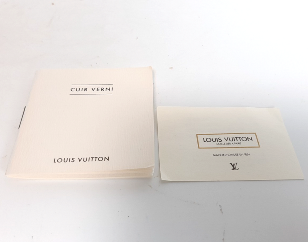 Louis Vuitton Vernis Bedford Hand Bag M91007 Vernis Monogram Blue VI006313