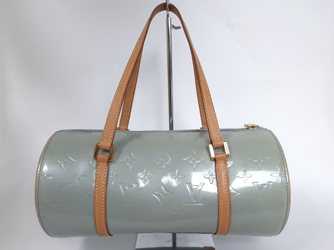 Louis Vuitton Vernis Bedford Hand Bag M91309 Vernis Monogram Blue VI00735