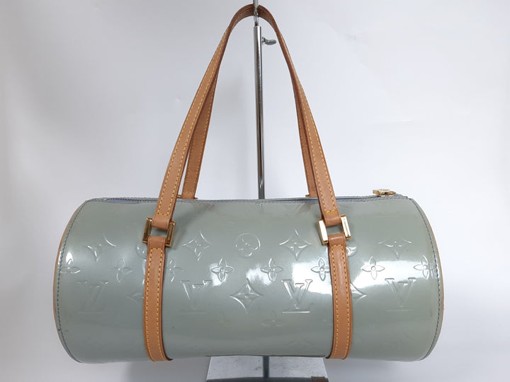 Louis Vuitton Vernis Bedford Hand Bag M91309 Vernis Monogram Blue VI00735