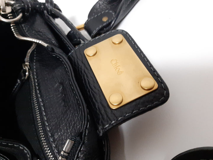 Chloe Paddington Black Glod Padlock Key Women's Hand Shoulder Bag Dust Bag15