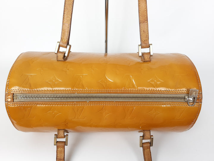 Louis Vuitton Vernis Bedford Hand Bag M91006 Monogram Yellow VI00923