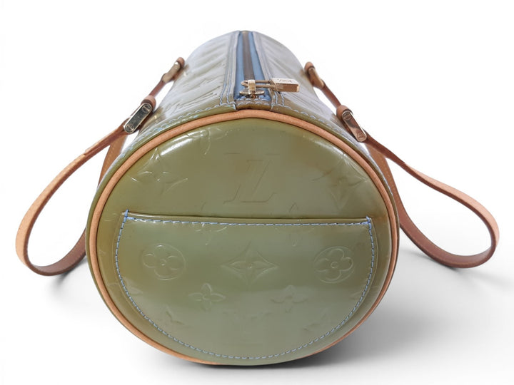 Louis Vuitton Vernis Bedford Hand Bag M91329 Vernis Monogram Green VI09192
