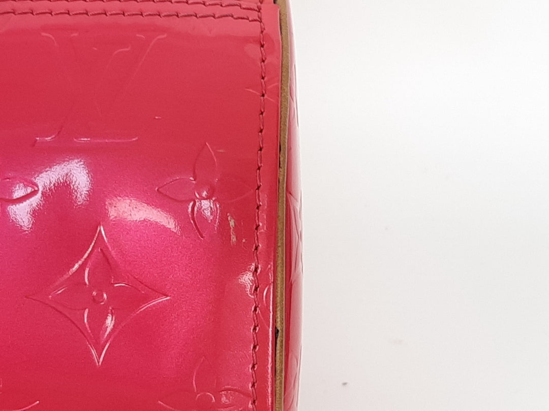 Louis Vuitton Vernis Bedford Hand Bag M9133F Vernis Monogram Pink VI10123