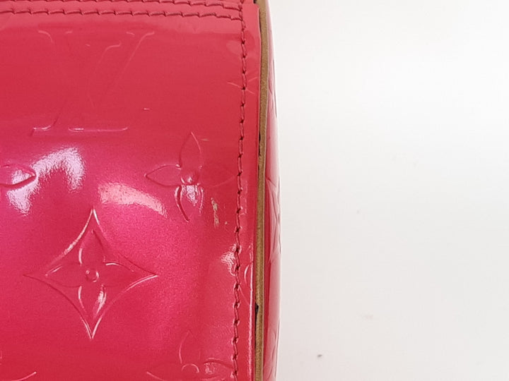 Louis Vuitton Vernis Bedford Hand Bag M9133F Vernis Monogram Pink VI10123