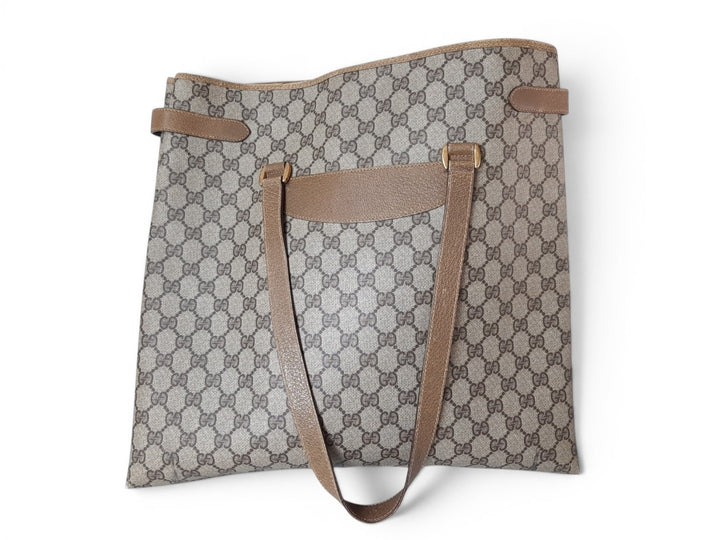 Gucci Sherry Line Tote Bag Shoulder Bag GG Pattern Brown PVC Leather2