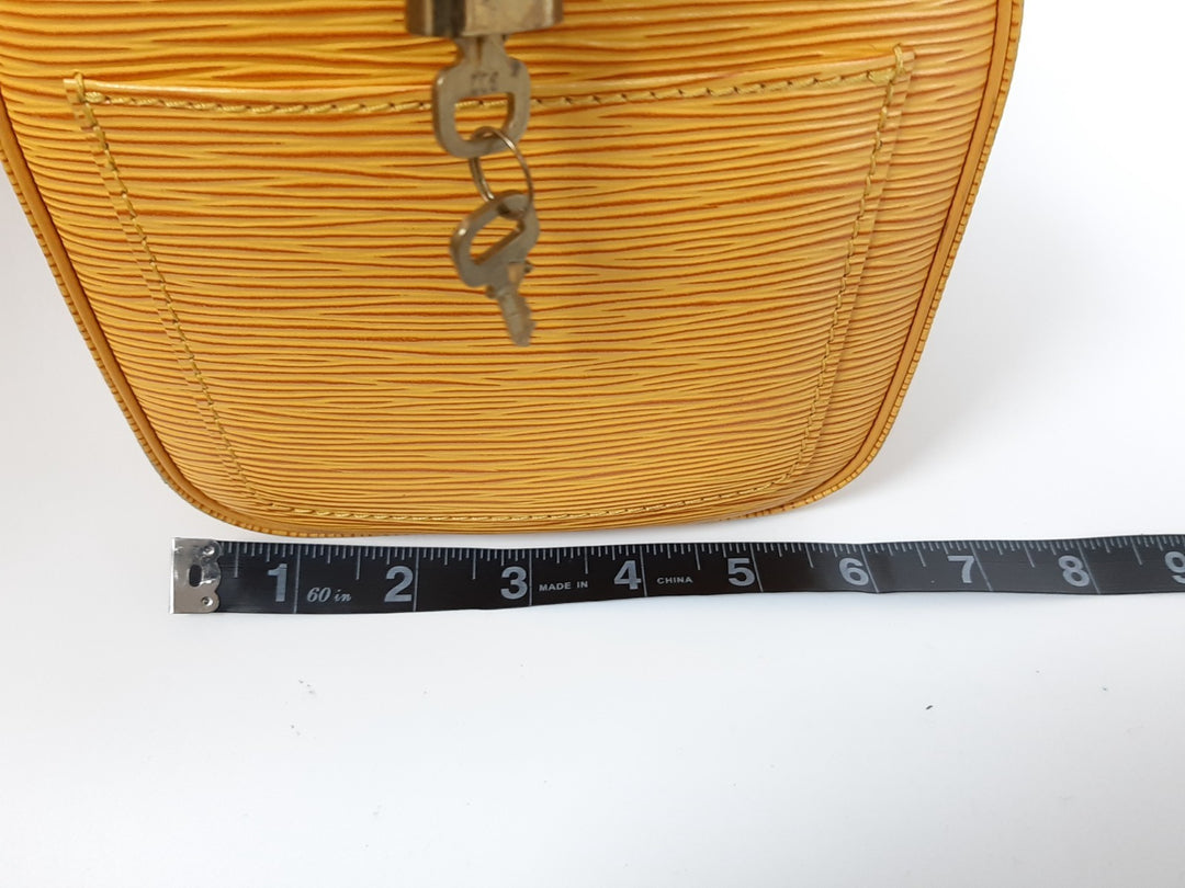 Louis Vuitton Handbag Speedy 25 Epi Leather M43019 Yellow Boston VI1914 Padlock16