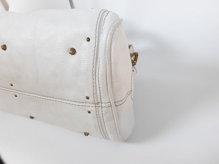 Chloe Paddington White Glod Padlock Key Women's Hand Shoulder Bag11