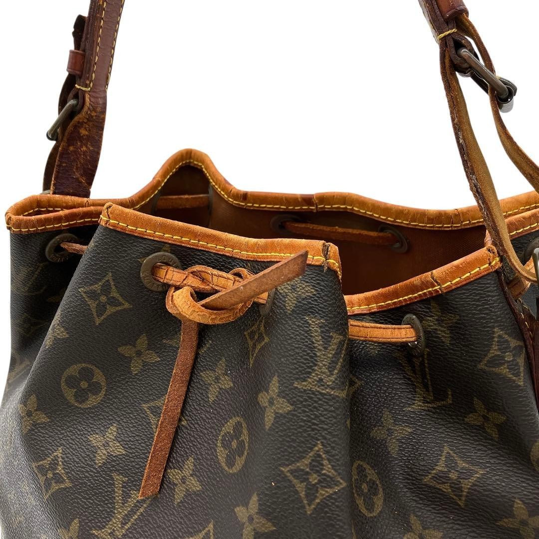 Louis Vuitton Petit Noe M42226 LV Shoulder Bag Brown Monogram PVC Women's8