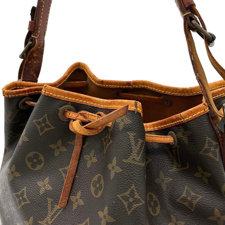 Louis Vuitton Petit Noe M42226 LV Shoulder Bag Brown Monogram PVC Women's8
