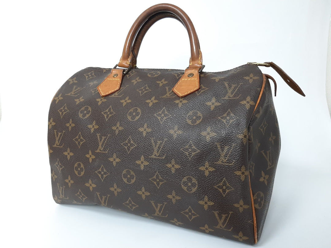 Louis Vuitton Monogram Speedy 30 M41526 Boston Bag Hand Bag TH00660