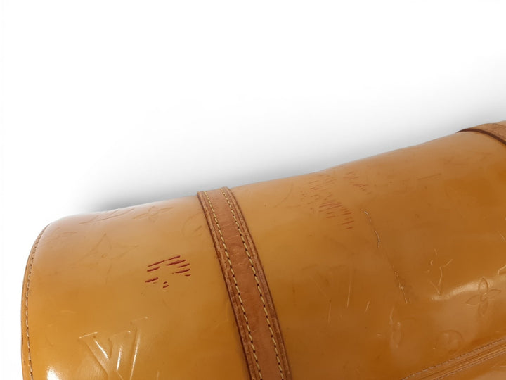 Louis Vuitton Vernis Bedford Hand Bag M91006 Vernis Monogram Yellow Louis TH19187
