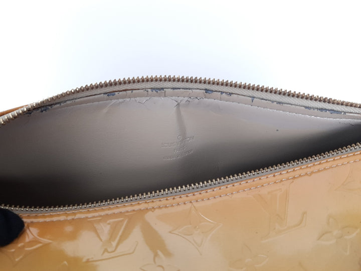 Louis Vuitton Vernis Bedford Hand Bag M91006 Monogram Yellow TH093913