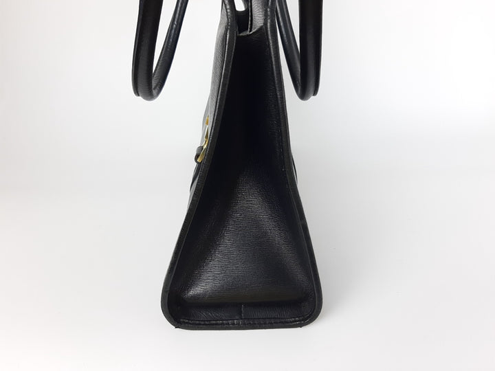 Gucci Jackie GG Leather Handbag One Shoulder Tote Bag Black Gold Hardware10