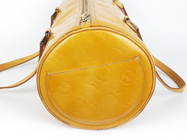 Louis Vuitton Vernis Bedford Hand Bag M91006 Monogram Yellow TH192813
